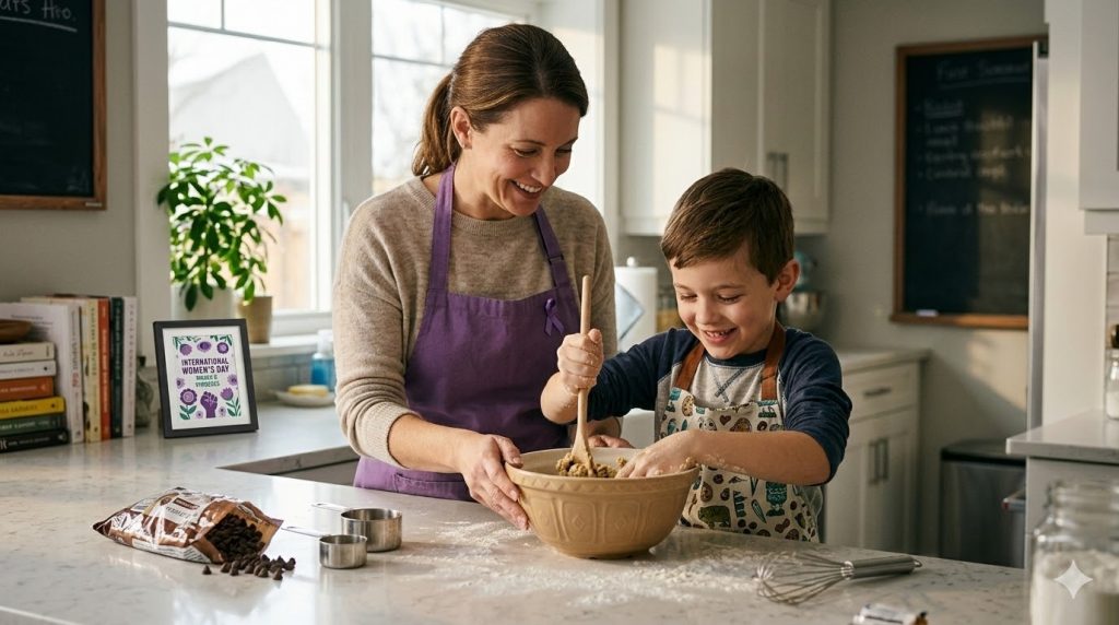 What I’m Teaching My Son About Women’s Day (And Why He Once Made Me Almost Cry Laughing — In a Terrifying Way)